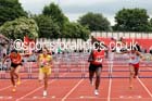 Junior girls 75 metres hurdles, English Schools Track and Field. Photo: David T. Hewitson/Sports for All Pics